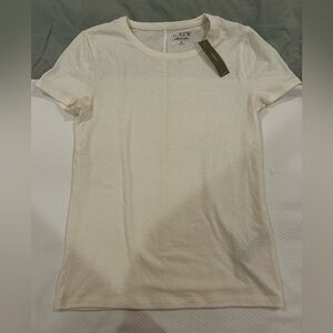 NWT J.Crew Stretch Linen Tee Sz S